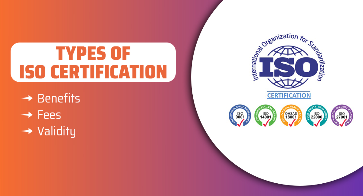 types of ISO certification